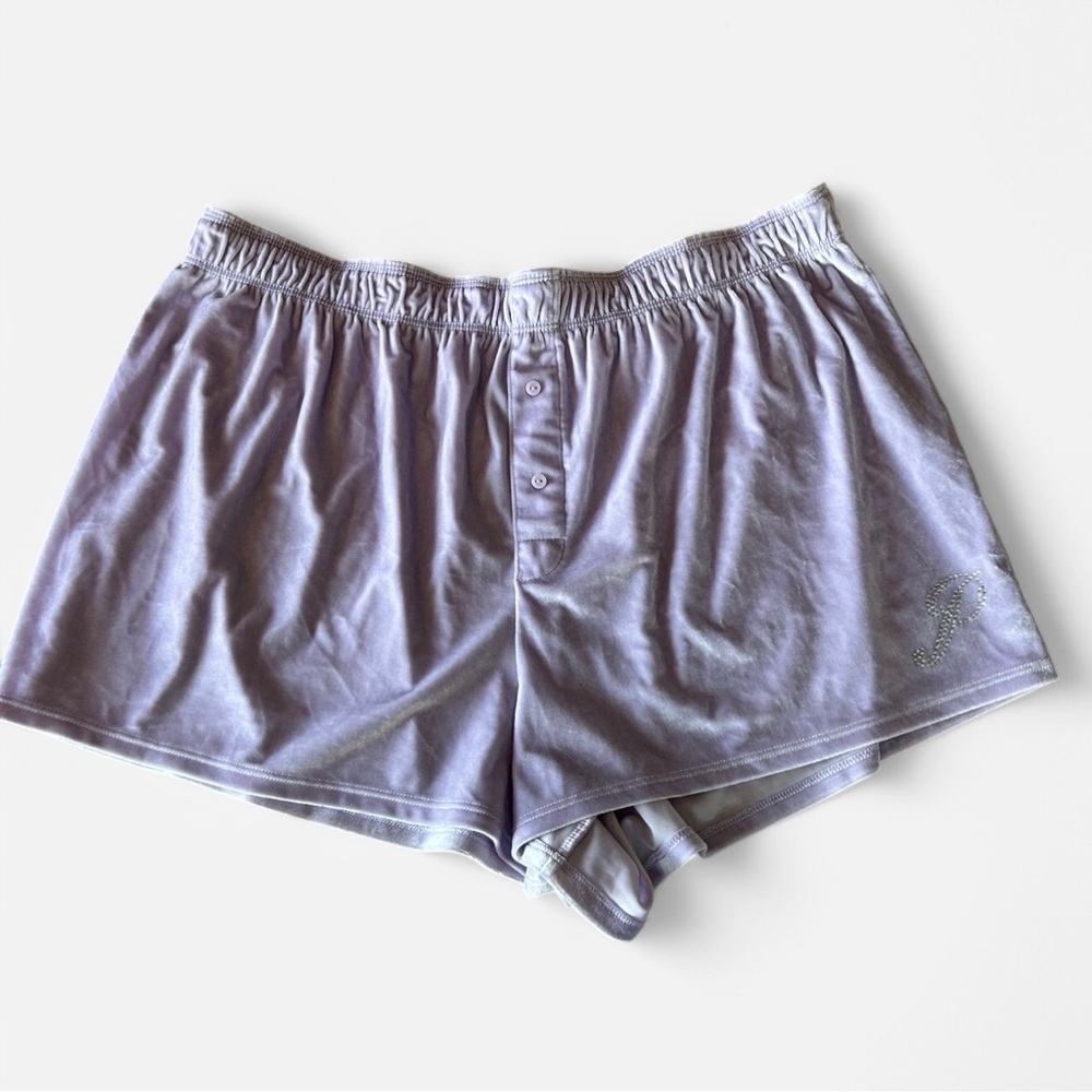 NWOT Victoria's Secret Velvet Boxy sleepwear shorts